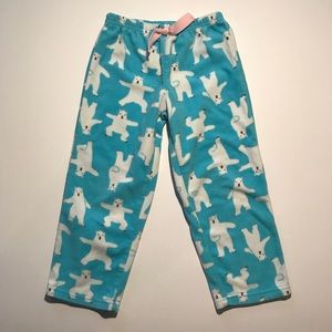carter's polar bear fleece pajamas
